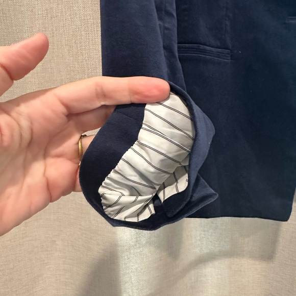 Banana Republic Navy Blue Velvet Blazer - Picture 5 of 6